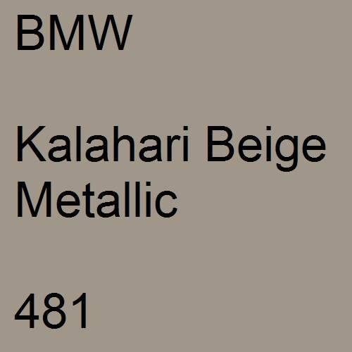 BMW, Kalahari Beige Metallic, 481.